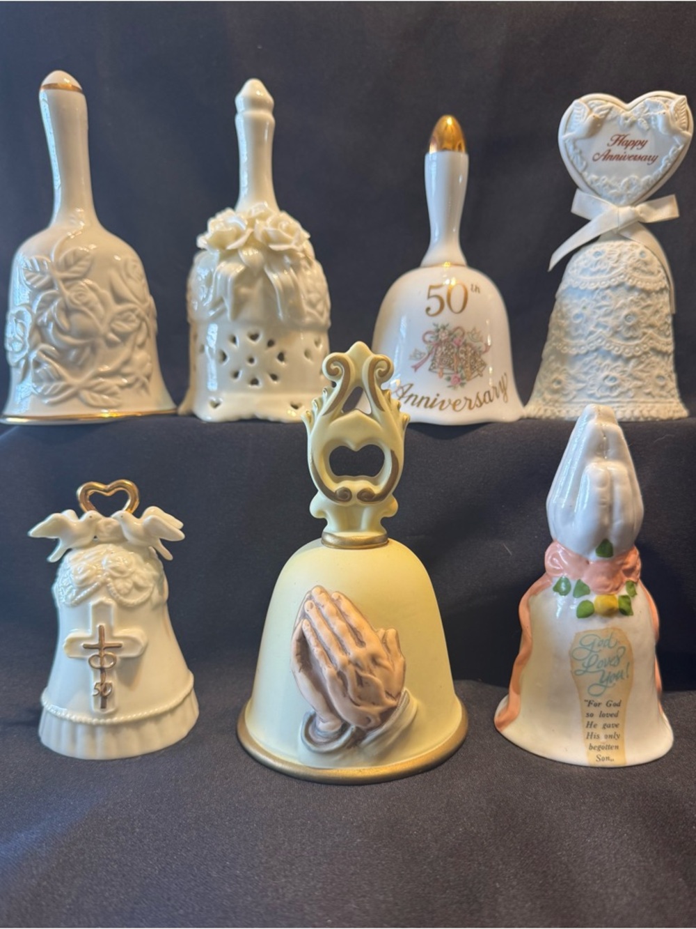 Lot of 7 Vintage Bells